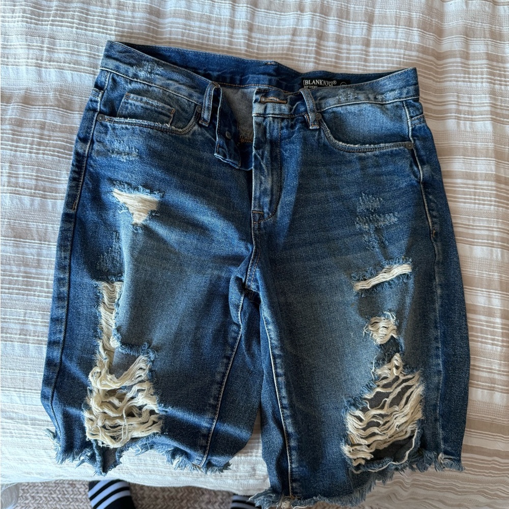 Blank NYC Blue Denim Shorts size 27